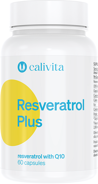 Resveratrol PLUS – complex antioxidant cu resveratrol și CoQ10, CaliVita, 60 capsule [1]
