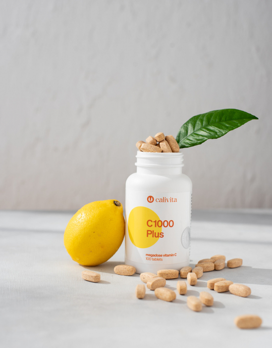 Vit C 1000 Plus, CaliVita, Vit C cu eliberare prelungita, 100 capsule [4]