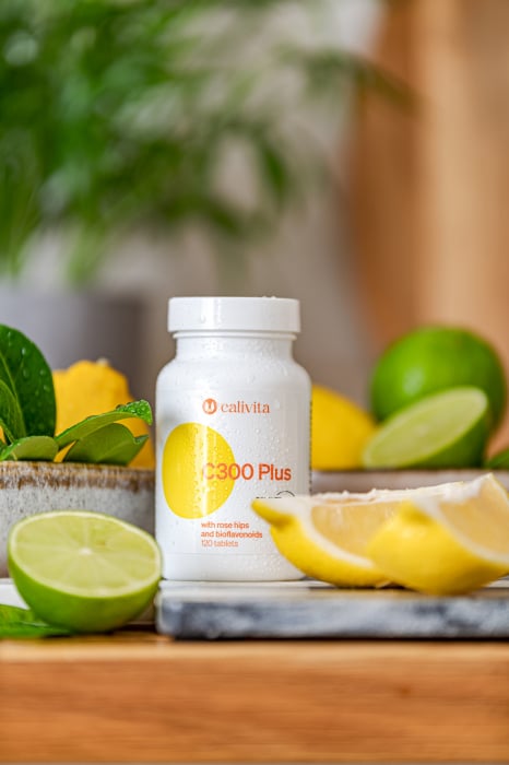 Vit C 300 Plus, CaliVita, 300 mg Vit C cu bioflavonoide, 120 tablete [4]