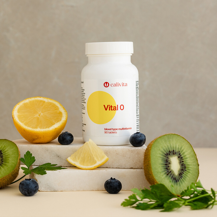 Vital 0, CaliVita, supliment alimentar recomandat grupei sanguie 0 (90 tablete) [3]