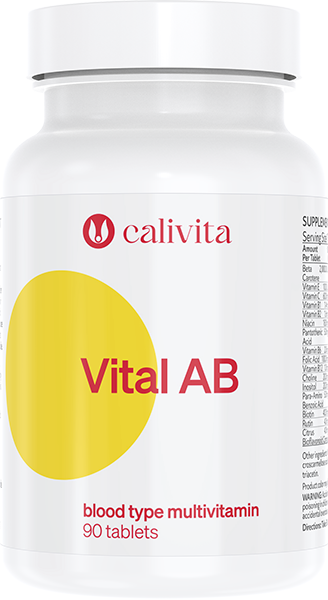Vital AB, CaliVita, supliment alimentar recomandat grupei sanguie 0 (90 tablete) - CaliVita [1]