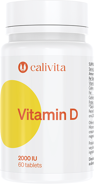 Vitamin D, CaliVita, supliment aliemntar cu Vitamina D (60 tablete) [1]