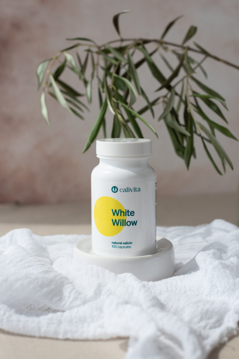 White Willow, CaliVita, Scoarţă de salcie cu conţinut de acid salicilic (100 capsule) [3]