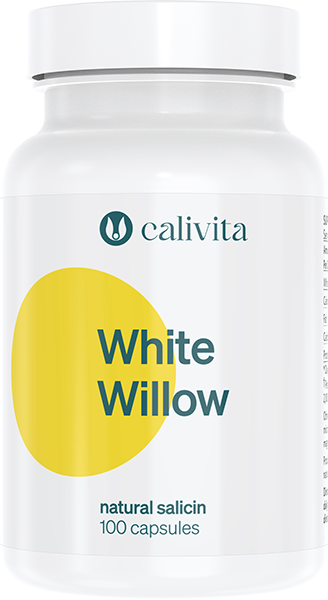 White Willow, CaliVita, Scoarţă de salcie cu conţinut de acid salicilic (100 capsule) [1]