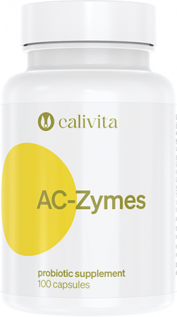 Probiotice - AC-Zymes CaliVita, probiotic Lactobacillus acidophilus, 100 capsule
