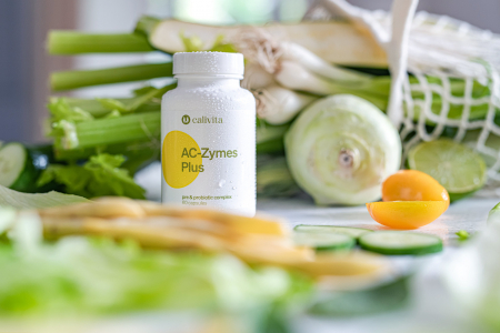 AC-Zymes Plus, CaliVita, complex de pro- şi prebiotice, 60 capsule [4]