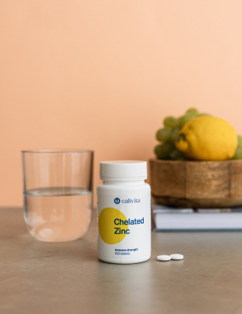 Chelated Zinc CaliVita, 100 tablete, zinc organic [2]