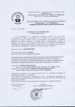 Cholestone CaliVita, 90 tablete, contribuie la un colesterol normal [1]