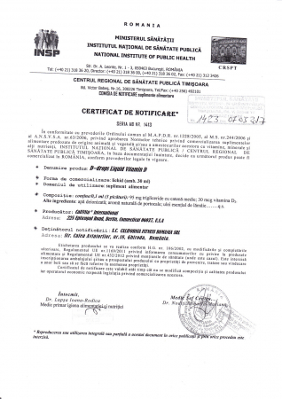 D-drops CaliVita, 30 ml, Vitamina D3 Lichidă [1]