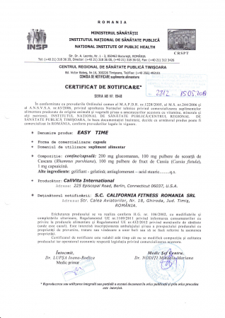 EasyTime, CaliVita, 60 capsule, sprijina tranzitul intestinal [1]