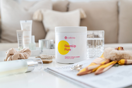 GlamUp Pure, CaliVita, 330 g, amestec sinergic de: colagen (10g!), acid hialuronic și antioxidanți naturali [3]