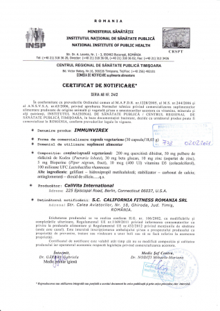 Immunvirex, CaliVita, 30 capsule, produs natural cu Quercitină [1]