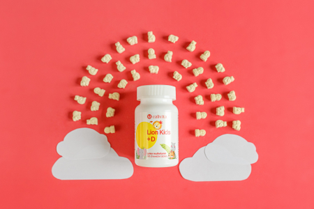 Lion Kids + Vitamin D CaliVita, 90 tablete masticabile, multivitamine pentru copii [4]