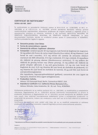 Liver Detox CaliVita, 60 capsule, sustine sanatatea ficatului [1]