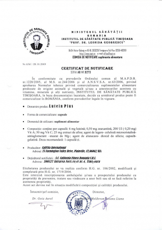 Lutein Plus, CaliVita, 60 capsule, afine, luteină şi zeaxantină pentru ochi [1]