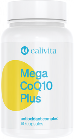 Pentru seniori - Mega CoQ10 Plus, CaliVita, Megadoză de CoQ10 şi antioxidanţi, 60 capsule