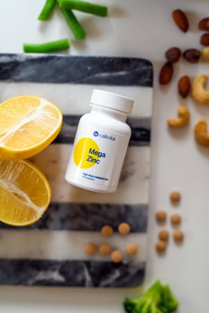 Mega Zinc, CaliVita, Mega doza de zinc organic, 100 tablete [2]