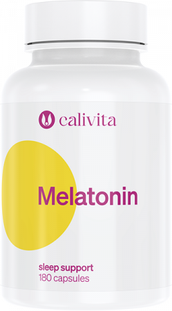 Pentru seniori - Melatonin 1 mg, CaliVita, 180 capsule, sprijina somnul natural