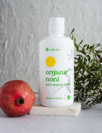 Organic Noni, CaliVita, 946 ml, suc de noni organic cu struguri albi, cireşe negre şi rodii organice [7]