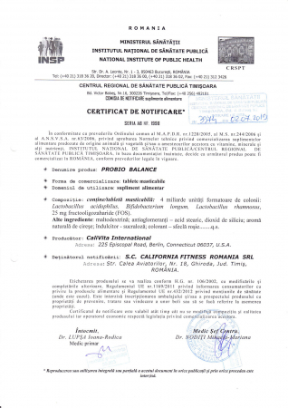 ProbioBalance – probiotice și prebiotice pentru adulți și copii, CaliVita, 90 tablete masticabile [1]