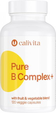 Catalog Produse CaliVita - Pure B Complex+ CaliVita, 120 tablete, complex cu vitamine B + fructe şi legume organice şi coenzima Q10