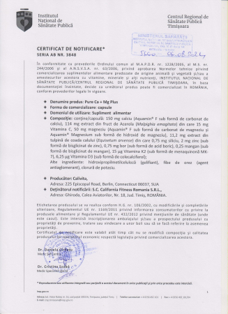 Pure Ca+Mg Plus, CaliVita, 120 capsule, calciu si magneziu [1]