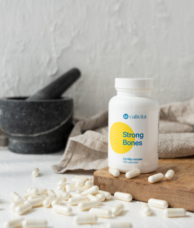 Strong Bonnes, CaliVita, calciu si magneziu in proportia ideala (100 capsule) [2]