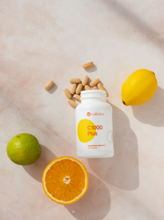 Vit C 1000 Plus, CaliVita, Vit C cu eliberare prelungita, 100 capsule [2]