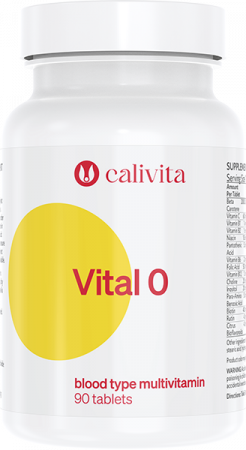Catalog Produse CaliVita - Vital 0, CaliVita, supliment alimentar recomandat grupei sanguie 0 (90 tablete)