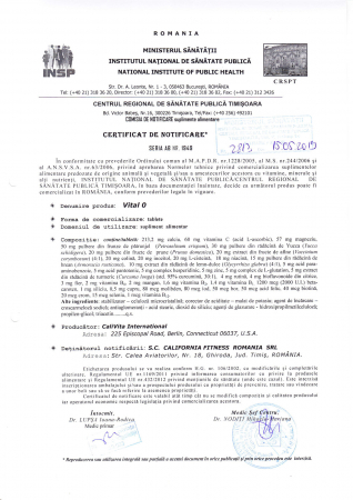 Vital 0, CaliVita, supliment alimentar recomandat grupei sanguie 0 (90 tablete) [1]