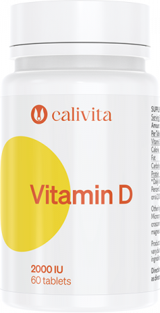 Catalog Produse CaliVita - Vitamin D, CaliVita, supliment aliemntar cu Vitamina D (60 tablete)