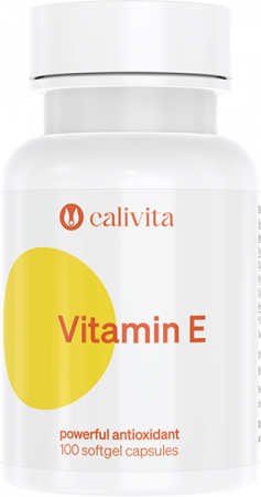 Piele, par si unghii - Vitamin E, CaliVita, supliment alimentar cu Vitamina E (100 capsule)