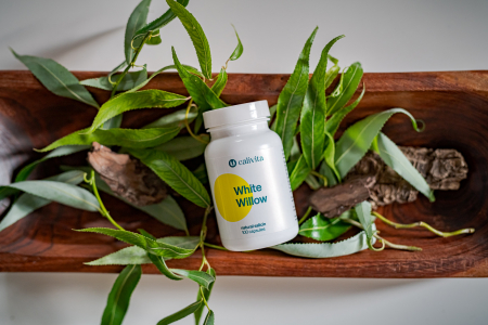 White Willow, CaliVita, Scoarţă de salcie cu conţinut de acid salicilic (100 capsule) [3]