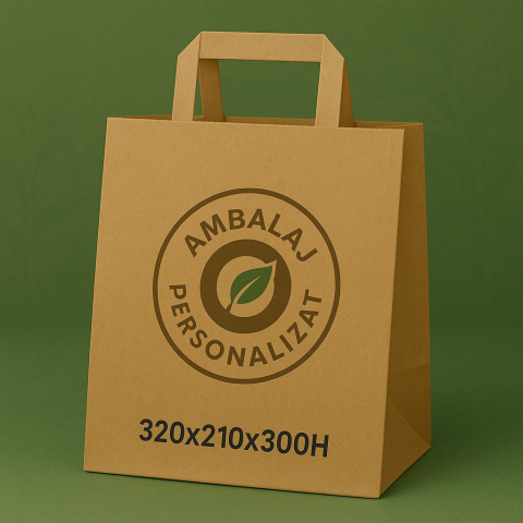 Mari - Sacose hartie personalizate, maner interior, 320 x 210 x 300 mm