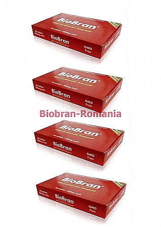 ACASA - Bio Bran 250 (MGN-3 Arabinoxilan), pachet 4 cutii x 50 tbl/ cut
