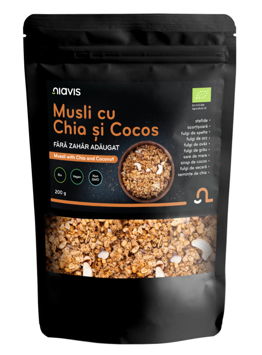 Musli cu Chia si Cocos Ecologic/BIO 200g [3]
