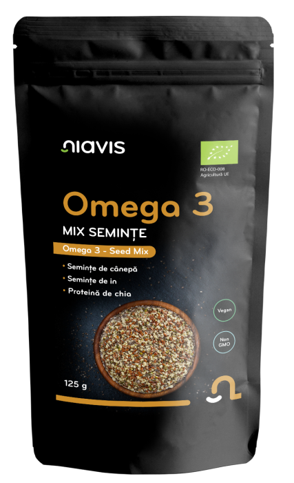 Omega 3 - Mix Seminte Ecologice/BIO 125g [3]