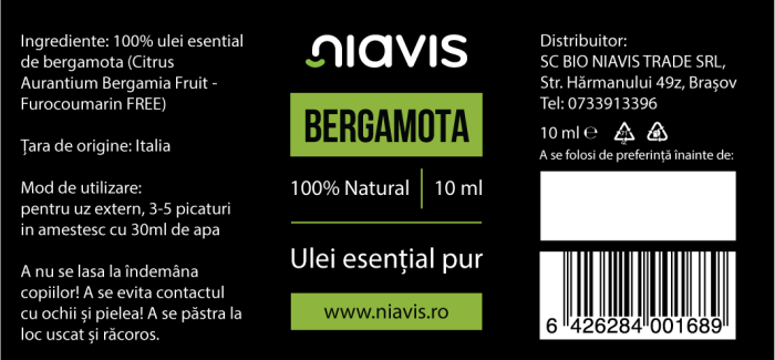 Ulei Esential de Bergamota 10ml [2]