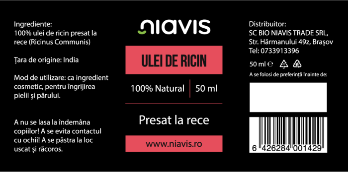 Ulei de Ricin 50ml [2]
