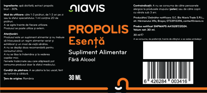 Propolis Esenta Fara Alcool 30ml [2]
