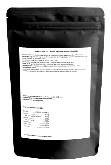 SuperDuo Granola - Ananas & Banana Ecologica 250g [2]