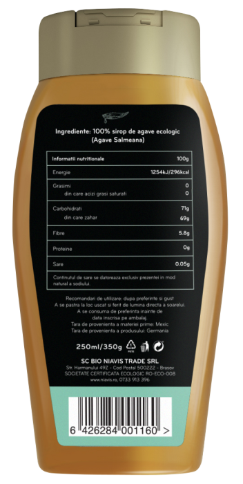 Sirop de Agave Light Ecologic/BIO 250ml/350g [3]