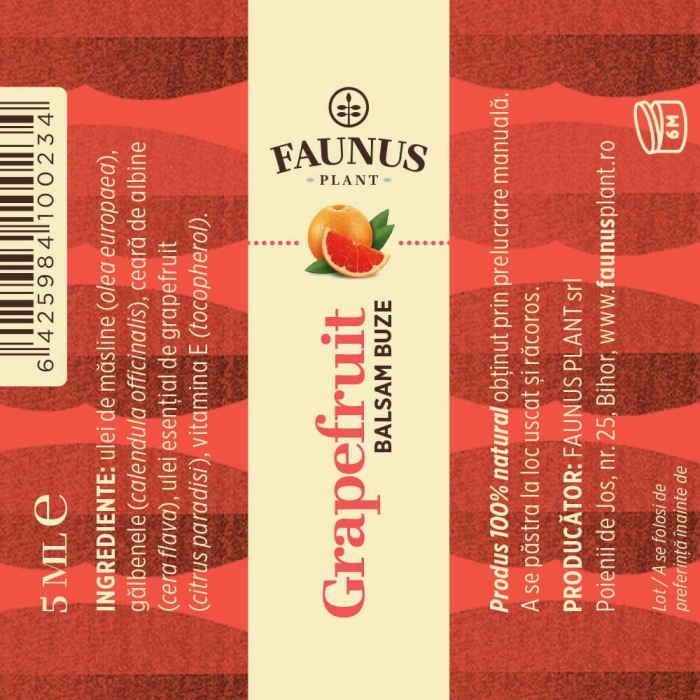 Balsam Buze Grapefruit 5ml [6]