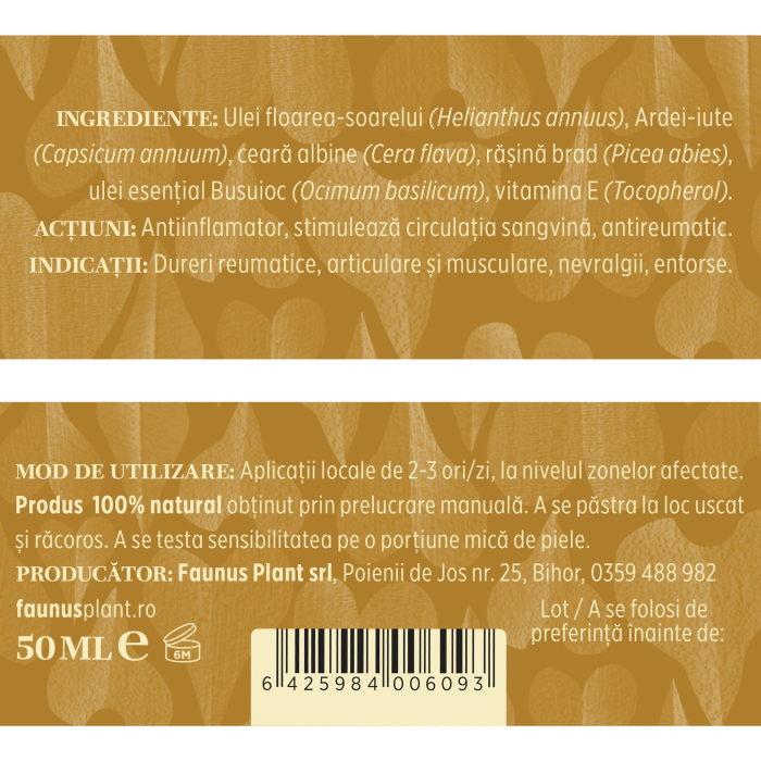 Cremă Tip Balsam Ardei Iute 50ml [5]