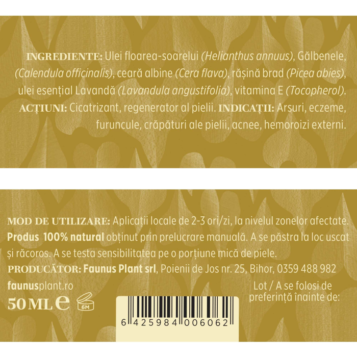 Cremă Tip Balsam Gălbenele 50ml [5]