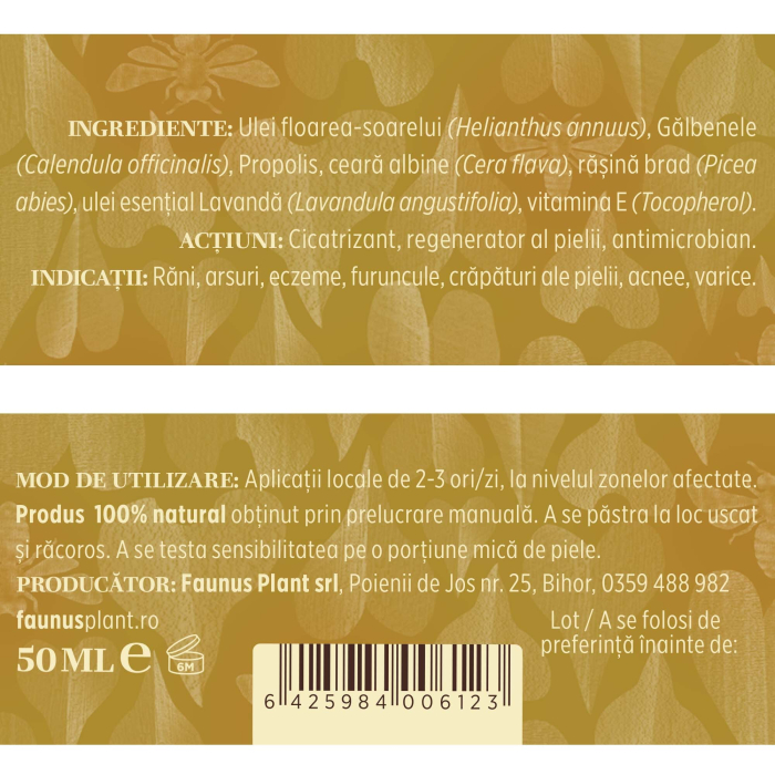 Cremă Tip Balsam Gălbenele și Propolis 50ml [5]