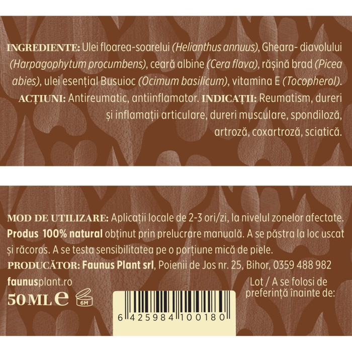 Cremă Tip Balsam Gheara Diavolului 50ml [5]