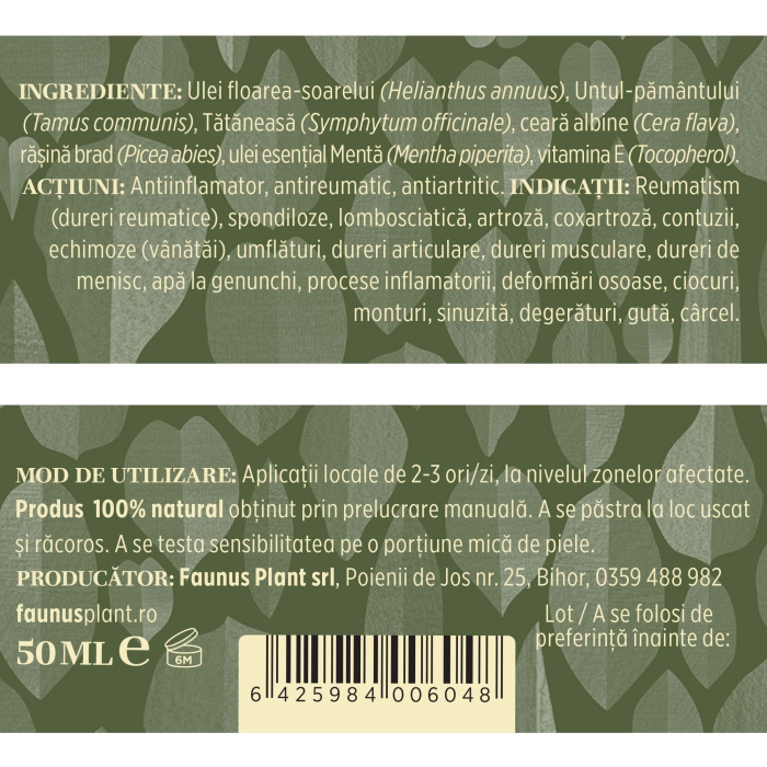 Cremă Tip Balsam Reumaticus 50ml [5]