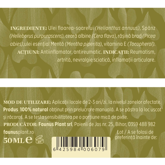 Cremă Tip Balsam Spânz 50ml [5]