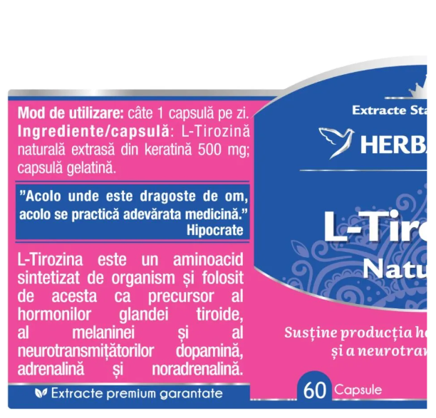 L-tirozina Naturala 60 capsule [2]